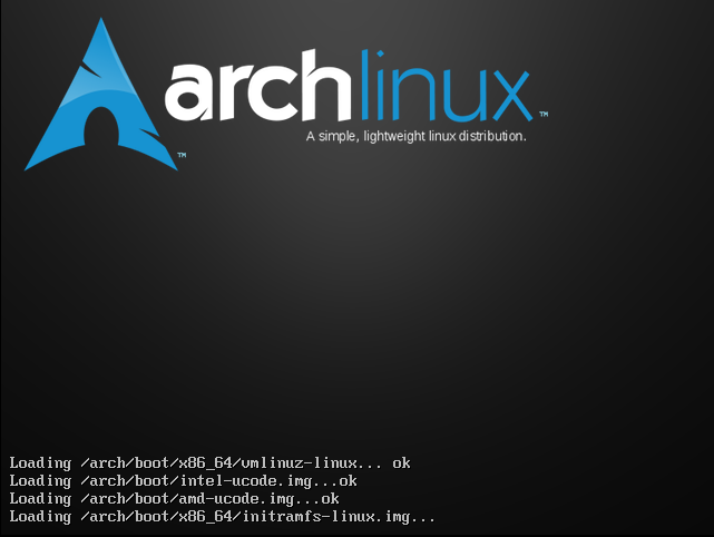 ملف:Arch Linux ISOLINUX screenshot.png