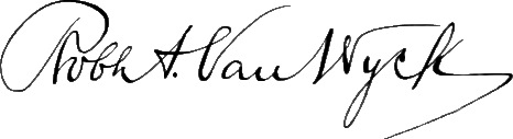 ملف:Signature of Robert Anderson Van Wyck (1849–1918).png