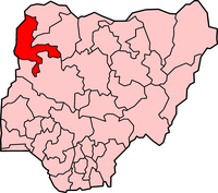 موقع ولاية كبّي في نيجيريا