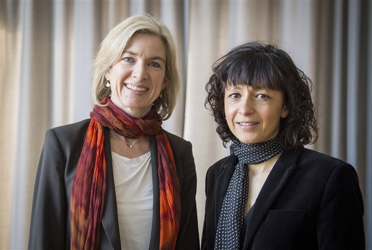 ملف:Emmanuelle Charpentier and Jennifer Doudna.jpg