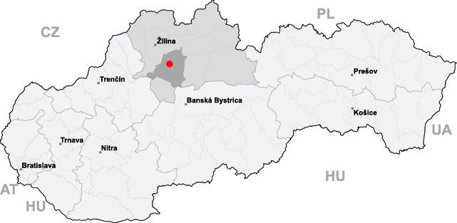 ملف:Map slovakia martin.png