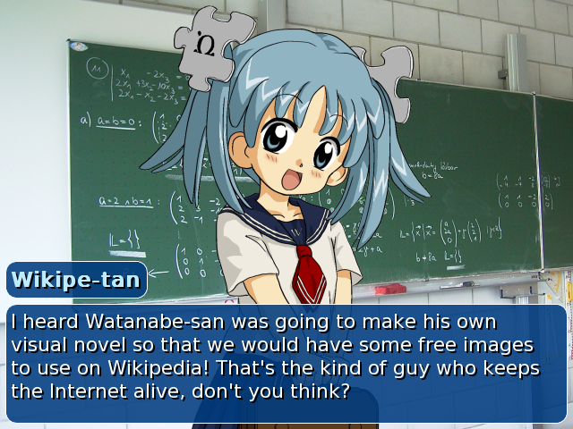 ملف:Wikipe-tan visual novel (Ren'Py).png