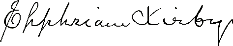 ملف:Signature of Ephraim Kirby (1757–1804).png