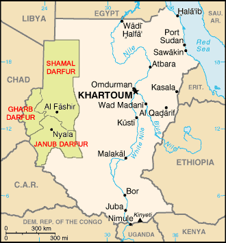    النزاع في دارفور War in Darfur Darfur_map