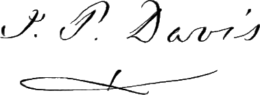 ملف:Signature of Isaac P. Davis (1771–1855).png