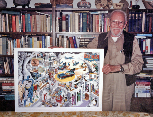 ملف:Dick Sprang with Secrets of the Batcave 1995.jpg