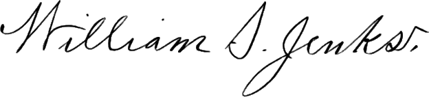 ملف:Signature of William Samuel Jenks (1855–1913).png