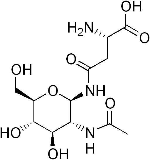ملف:Aspartylglucosamine.png