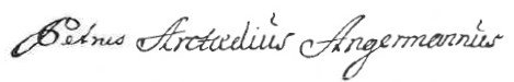 ملف:Signature Peter Artedi.jpg