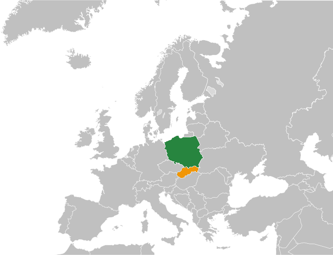 ملف:Poland Slovakia Locator.png