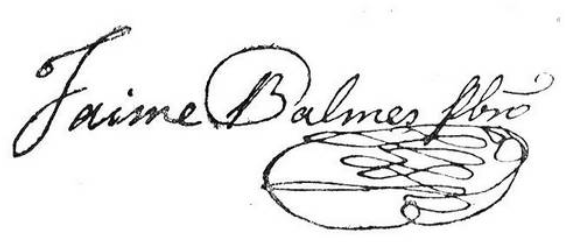 ملف:Firma de Jaime Balmes.png