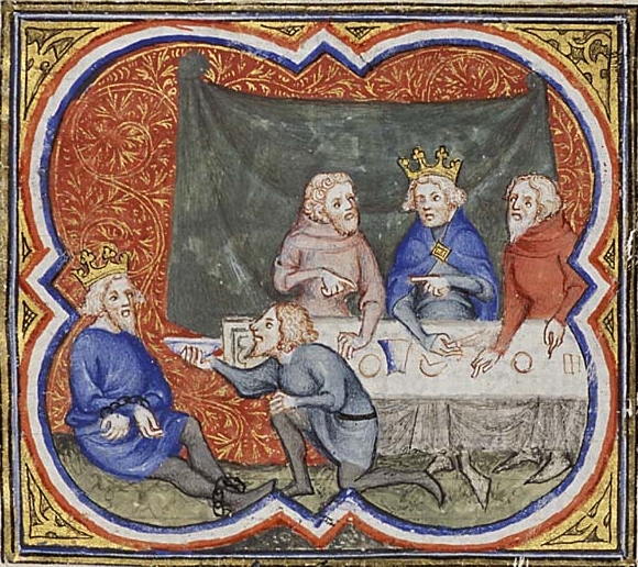 ملف:Zedekiah is chained and brought before Nebuchadnezzar.jpg