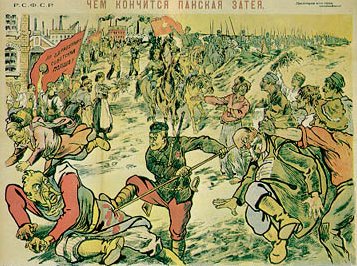ملف:Polish-soviet propaganda poster 1920.jpg