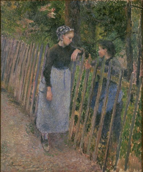 ملف:Pissarro Conversation.jpg