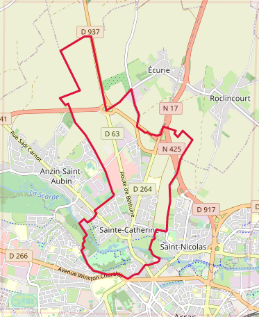 ملف:Sainte-Catherine (Pas-de-Calais) OSM 01.png