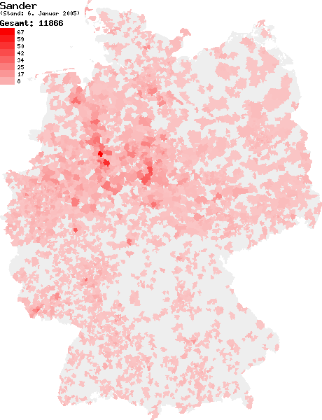 ملف:Verteilung Nachname Sander DE.png