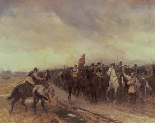 ملف:Cromwell at Dunbar Andrew Carrick Gow.jpg