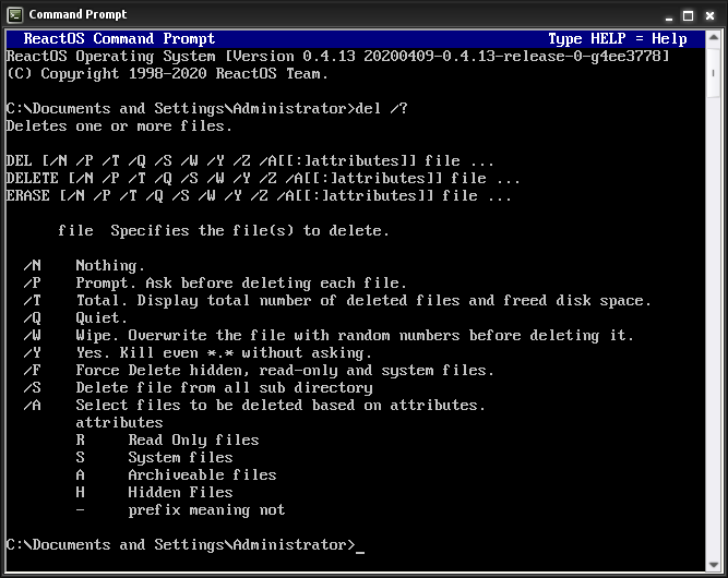 ملف:ReactOS-0.4.13 del command 667x530.png