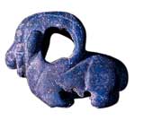 ملف:Amulet in the form of a wild goat, carved in lapis lazuli.jpg