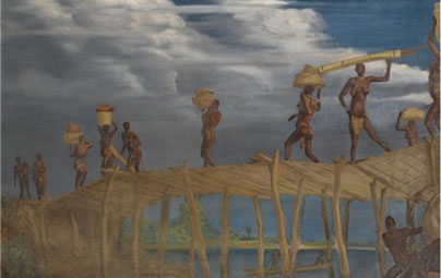 ملف:Fort-Archambault bridge by A. Yakovlev (1926).jpg