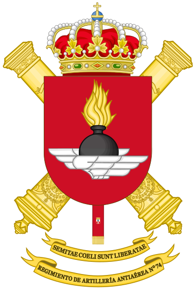 ملف:Coat of Arms of the 74th Air Defence Artillery Regiment.png