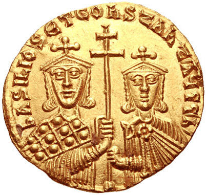 ملف:Solidus Basileios I Constantine (reverse).jpg