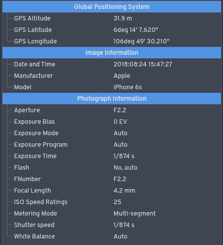 ملف:DigiKam EXIF information screenshot.png