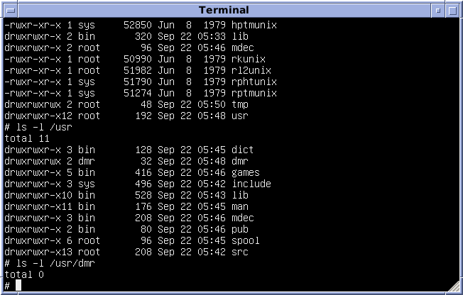 ملف:Version 7 Unix SIMH PDP11 Emulation DMR.png