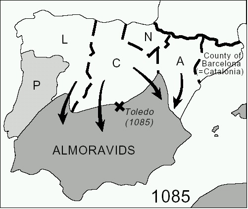 ملف:Almoravid map reconquest loc.jpg