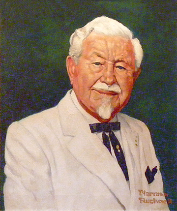 ملف:Col. Harland Sanders' Portrait Commissioned by Winston L. Shelton.jpg