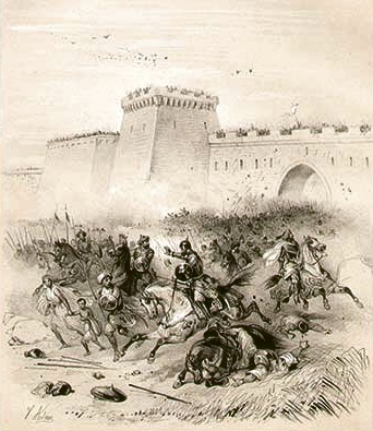 ملف:Emperor Louis II before Bari.jpg