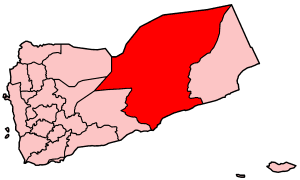Map of Hadhramaut Governorate
