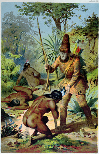 ملف:Robinson Crusoe and Man Friday Offterdinger.jpg