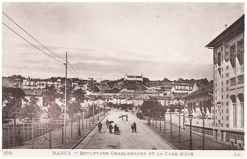 ملف:LL 194 - NANCY - Boulevard Charlemagne et Cure d'air.jpg