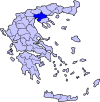 موقع سالونيك محافظة في اليونان