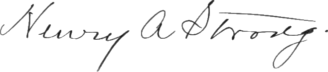 ملف:Signature of Henry Alvah Strong (1838–1919).png