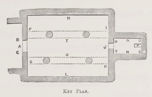 Overview plan of tomb BH3 in Beni Hassan