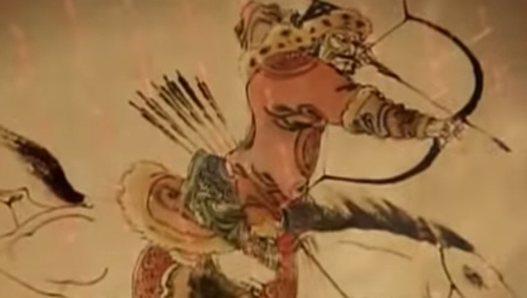 ملف:Mongol warrior of Genghis Khan.jpg
