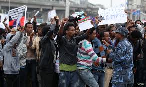 قوات الجيش في مواجهات مع المحتجين في إثيوبيا، أكتوبر 2019.jpg