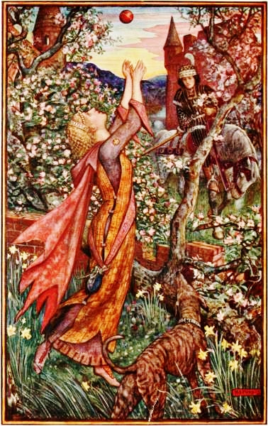 ملف:Girl playing with ball by h.j. ford.jpg