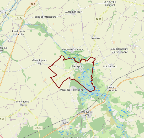 ملف:Pierrepont (Aisne) OSM 01.png