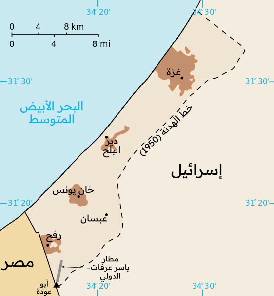 ملف:Gaza Strip map ar.svg