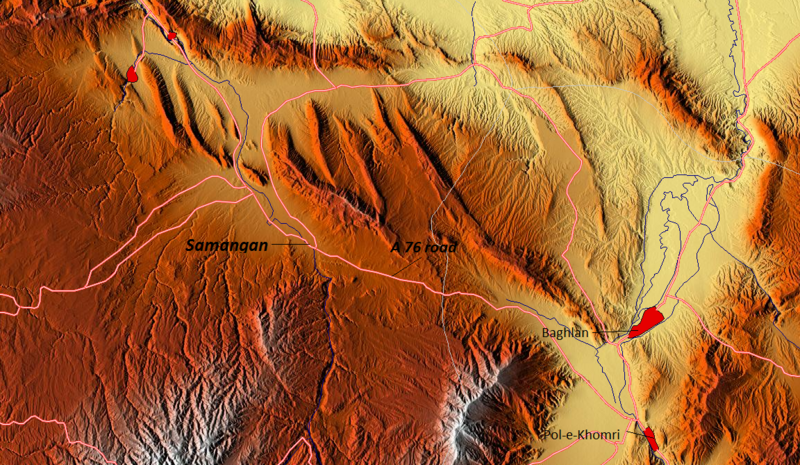 ملف:Samangan Province relief.png