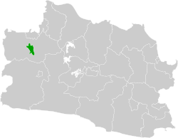 Location within West Java