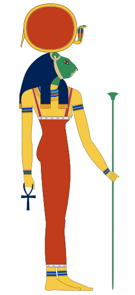 ملف:Sekhmet mirror.svg