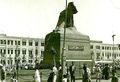 تمثال نهضة مصر بميدان رمسيس قبل نقله لميدان النهضة.