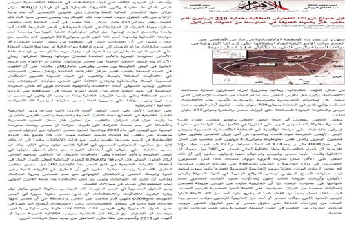 مقال الأهرام، حول ثروات البحر المتوسط 19-7-2012