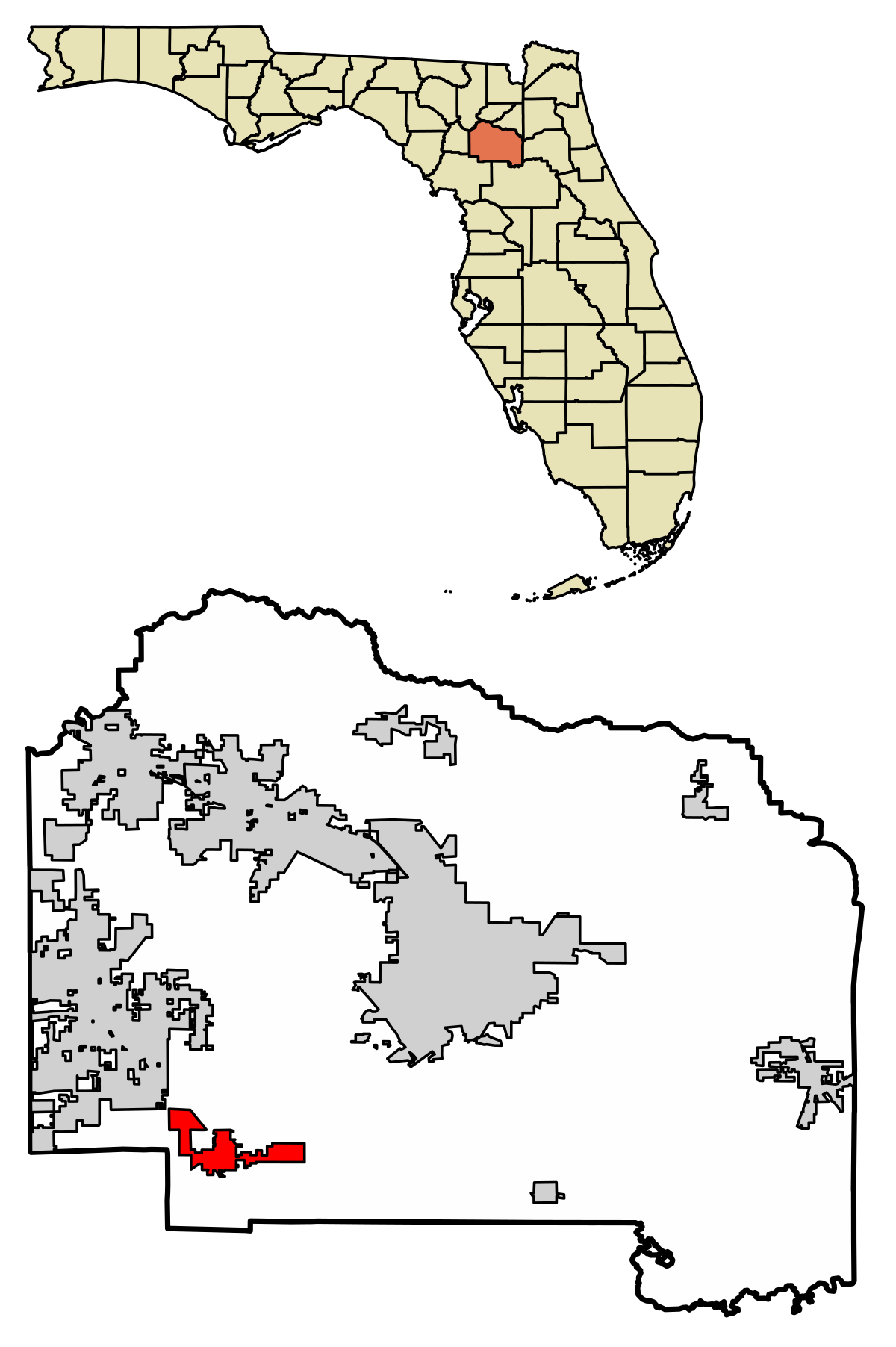 ملفAlachua County Florida Incorporated and Unincorporated areas Archer