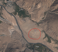 صورة ساتلية لمنشأة (يُعتقد أنها صينية) ثانية في إشكاشم، طاجيكستان، 27 أغسطس، 2024.