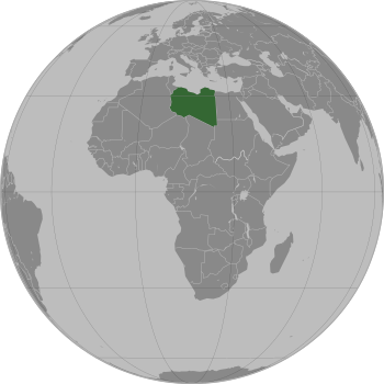 Location of ليبيا